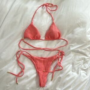 Monday Swimwear barely worn!!! Coral pink bikini